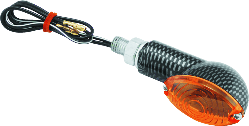 BikeMaster — BikeMaster Ministalk Marker Light Oval Carbon/Amber