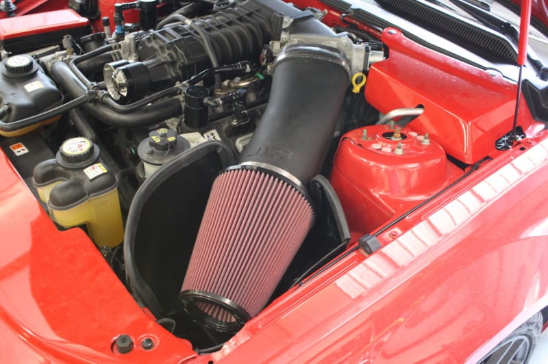 JLT — JLT 07-09 Ford Mustang GT500 Super Big Air Kit - Red Filter (For Kenne Bell 75mm TB 800+HP)Tune Req