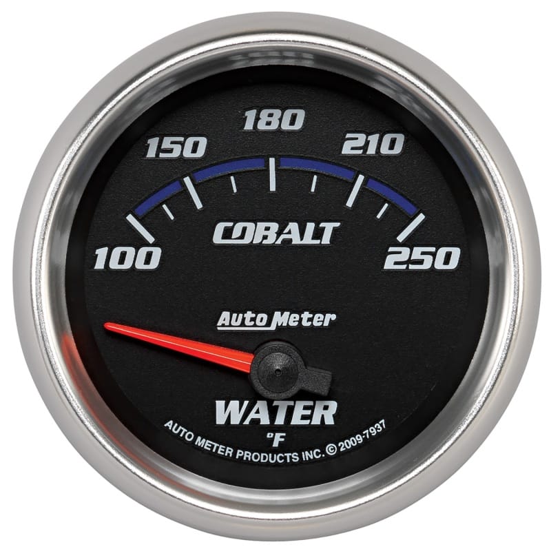 AutoMeter — Autometer Cobalt 66mm 100-250 Degree F Electric Water Temperature Gauge
GA 2.6" WT ELEC CB