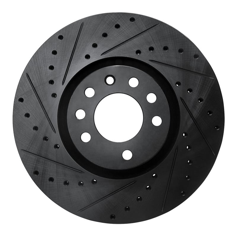 R1 Concepts — R1 03-11 Cadillac BLS (Mexico) Front Left Drilled & Slotted Black Brake Rotor
R1 Brake Rotor Drill