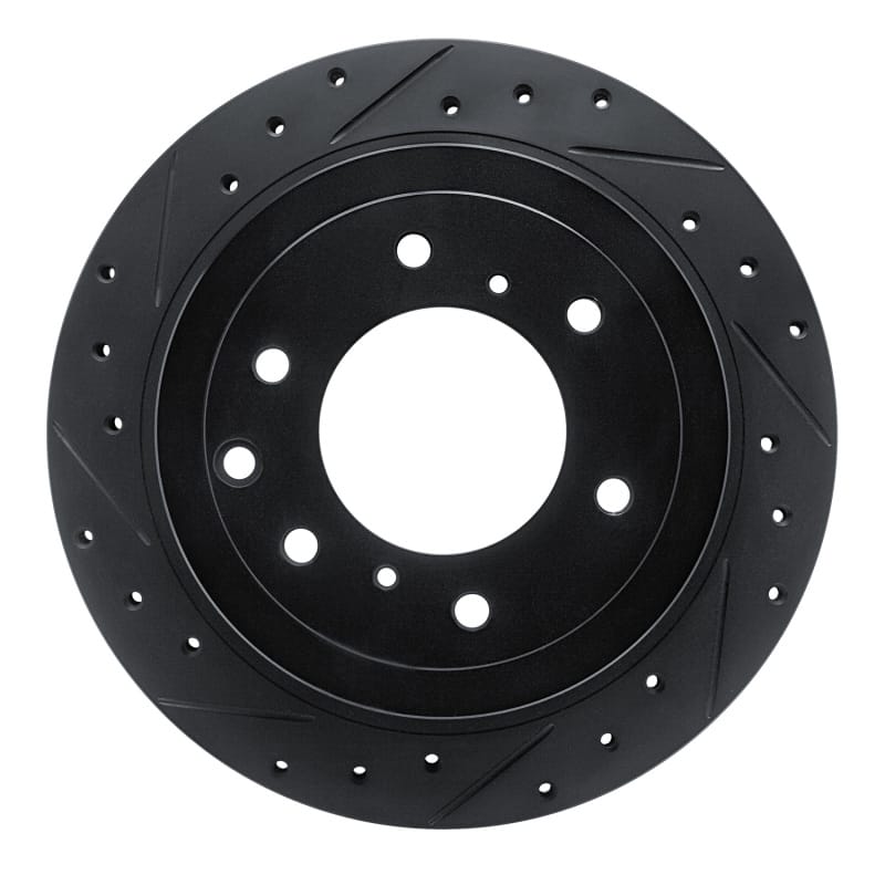 R1 Concepts — R1 08-14 Mitsubishi Montero Limited (Mexico) Rear Left Drilled & Slotted Black Brake Rotor
R1 Brake Rotor Drill