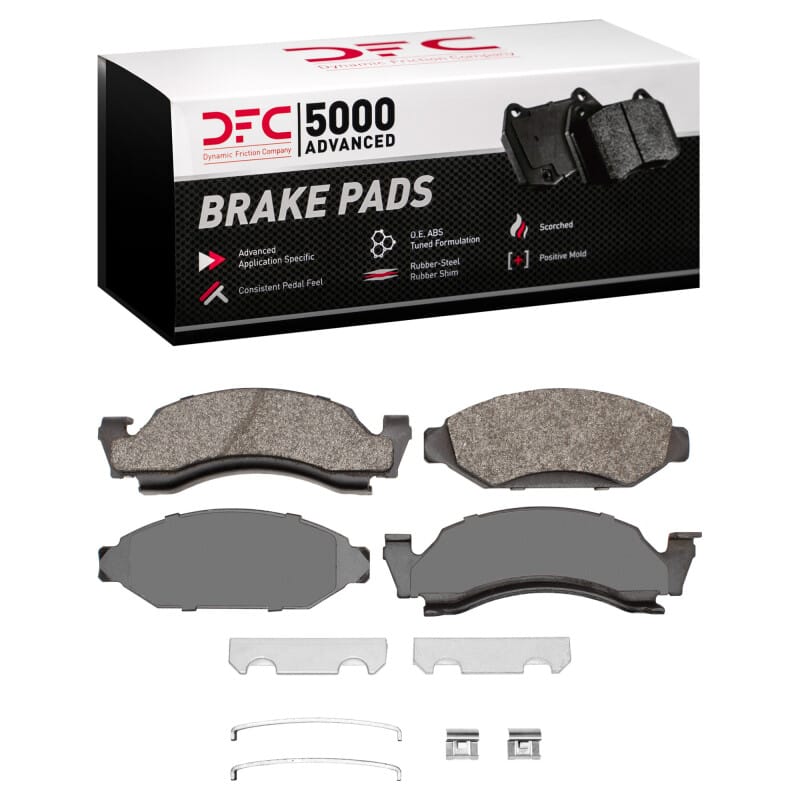 DFC — DFC 73-85 Ford F-150 RWD Front 5000 Advanced Semi Metallic Brake Pads and Hardware Kit
DFC Brake Pad Set