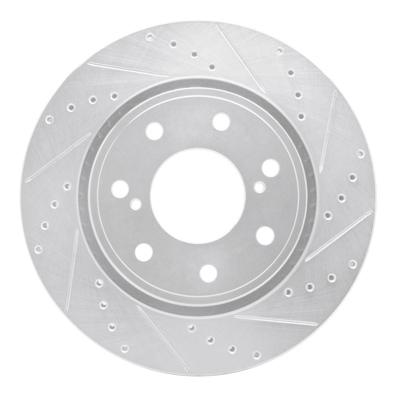 R1 Concepts — R1 10-14 Ford F-150 4WD Front Right Drilled & Slotted Silver Brake Rotor
R1 Brake Rotor Drill