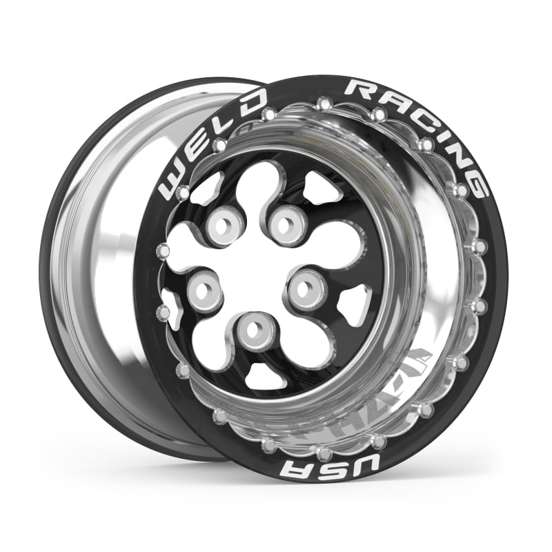 Weld — Weld Alpha-1 15x15 / 5x4.75 BP / 3in. BS Black Wheel - Black Double Beadlock MT
15x15 Alpha-1 Wheel