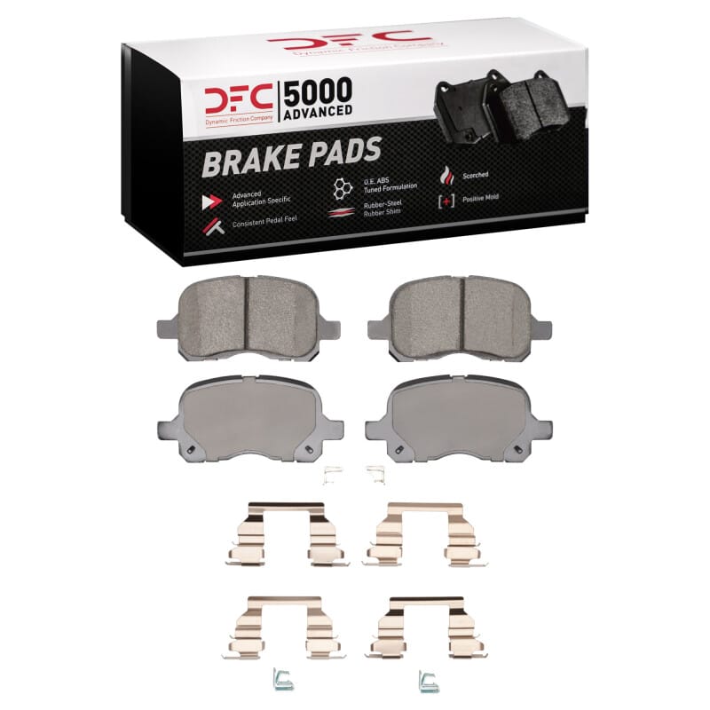 DFC — DFC 98-02 Chevrolet Prizm Front 5000 Advanced Ceramic Brake Pads and Hardware Kit
DFC Brake Pad Set
