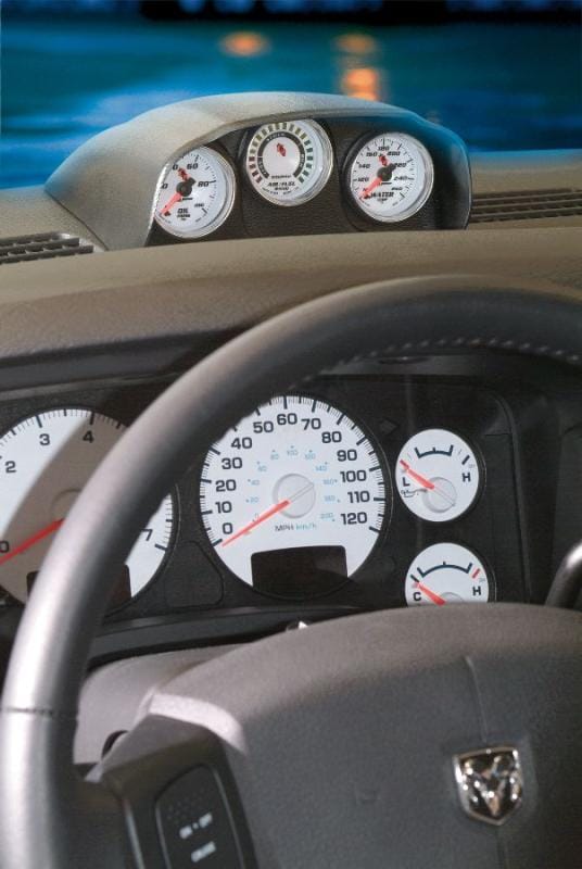 AutoMeter — GAUGE MOUNT, DASH TOP, TRIPLE, 2 1/16", DODGE RAM 03-09