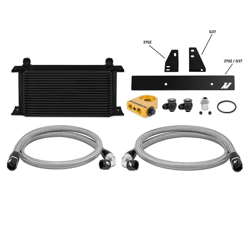 Mishimoto — Mishimoto 09-12 Nissan 370Z / 08-12 Infiniti G37 (Coupe Only) Thermostatic Oil Cooler Kit - Black
