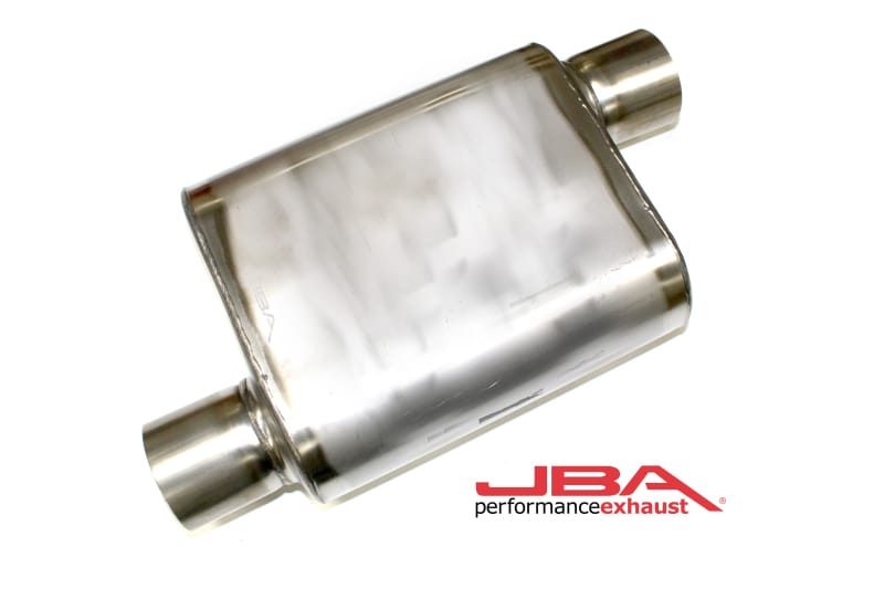 JBA — JBA Universal Chambered Style 304SS Muffler 11x9.75x4 3in Inlet Diameter Offset/Offset
Muffler