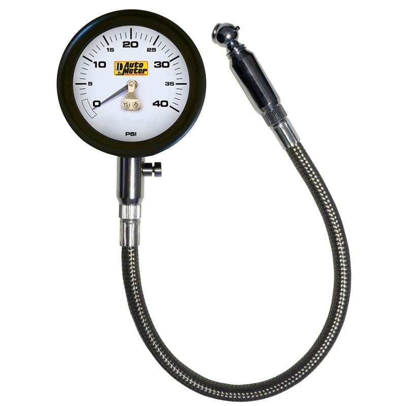 AutoMeter — Autometer NASCAR Performance 40PSI Lo-Pressure Tire Pressure Gauge
Ga Tire Press 40psi