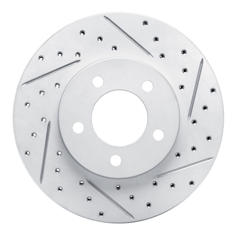R1 Concepts — R1 91-00 Ford Windstar Front Right Drilled & Slotted Geo-Carbon Rotor
