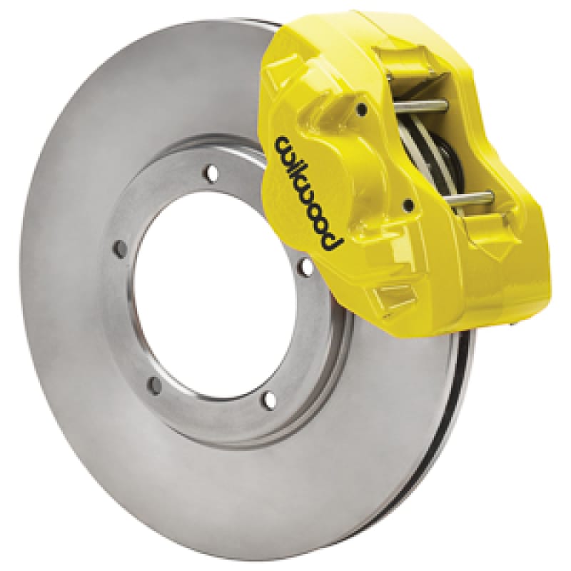 Wilwood — Wilwood 75-83 Porsche 911 D45 11.10in. Front Brake Kit w/ Flex Lines - Yellow