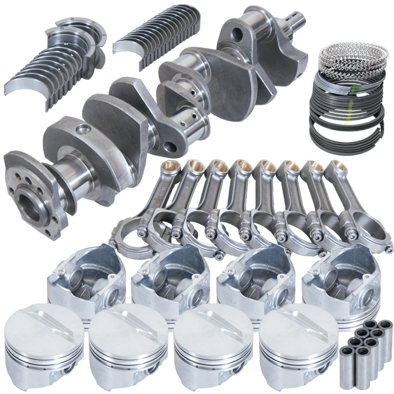 Eagle — Eagle Chevy 350 3.750in Crank 5.700in I-Beam Rods -7cc Flat Top 4.040in Pistons Rotating Assembly
Street & Strip Assy