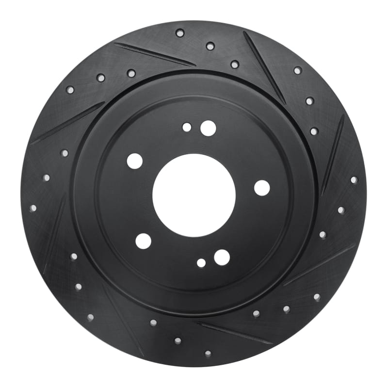 R1 Concepts — R1 13-25 Mitsubishi Eclipse Cross Rear Right Drilled & Slotted Black Brake Rotor
R1 Brake Rotor Drill