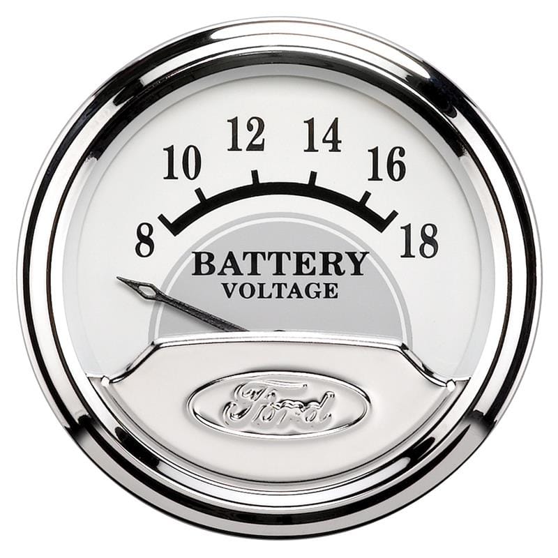 AutoMeter — GAUGE, VOLTMETER, 2 1/16" , 18V, ELEC, FORD MASTERPIECE