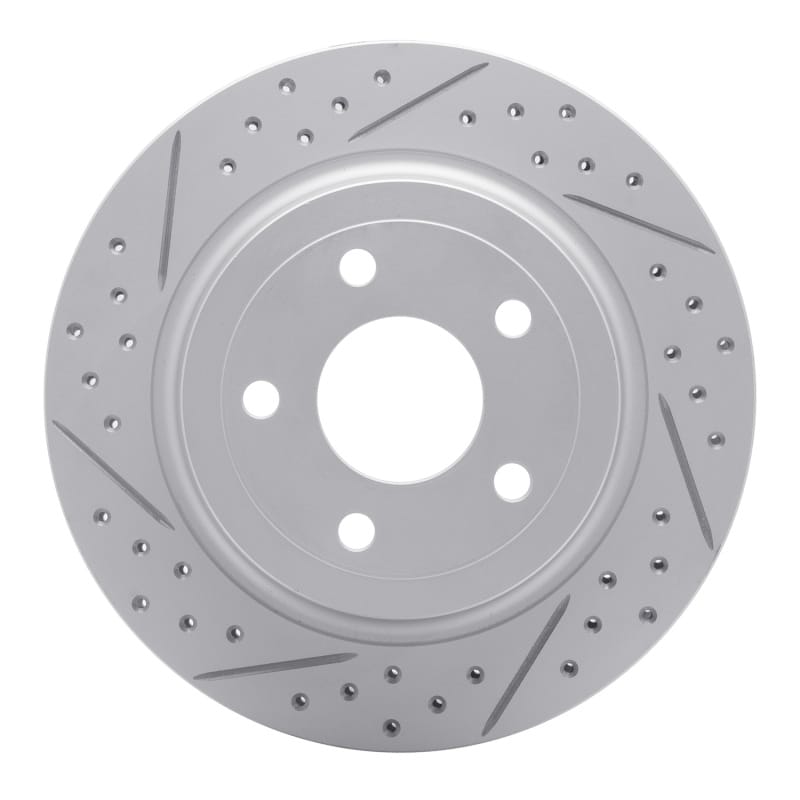 R1 Concepts — R1 08-10 Chevrolet Cobalt Rear Right Drilled & Slotted Geo-Carbon Rotor