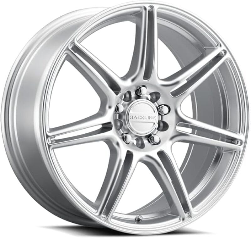 Raceline — Raceline 148HS Apex 18x8in / 5X110 / 5X114.3 BP / 40mm Offset / 72.62mm Bore - Hyper Silver