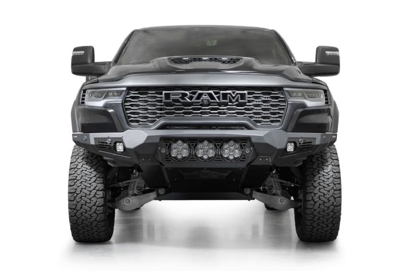 Addictive Desert Designs — Addictive Desert Designs 2025+ Ram RHO Bomber Front Bumper - 3 Baja Designs LP6
