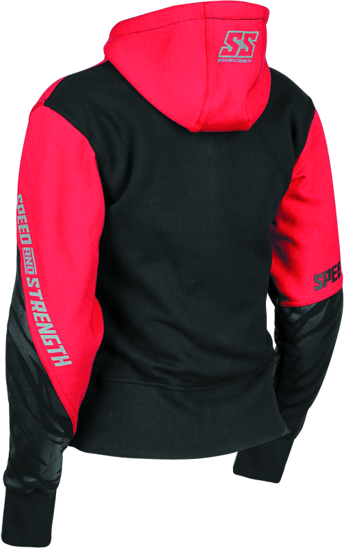 Speed and Strength — Speed and Strength Cat Outa Hell Hoody Red/Black Womens - XS