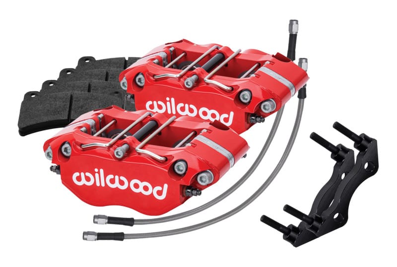 Wilwood — Wilwood 84-89 Porsche 911 Rear Dynapro Caliper Kit 3in MT - Red