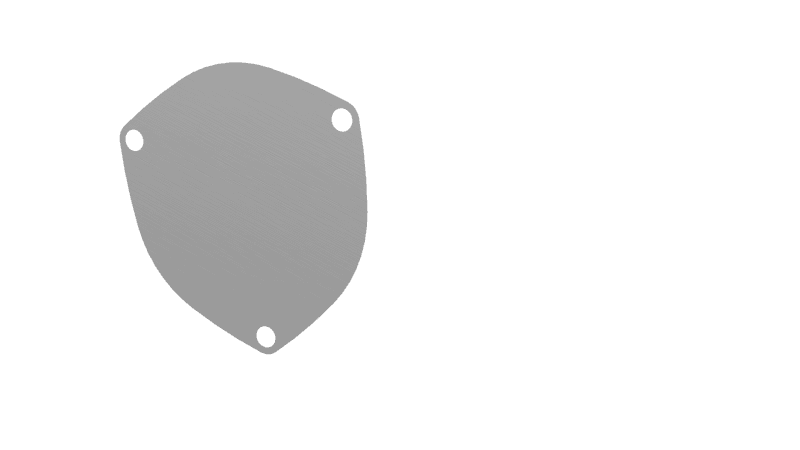 QTP — QTP 4in Bolt-On QTEC 3 Bolt Cover Plate