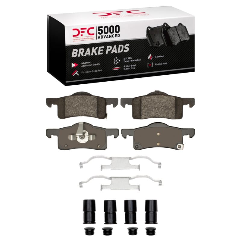 DFC — DFC 02-06 Ford Expedition Rear 5000 Advanced Semi Metallic Brake Pads and Hardware Kit
DFC Brake Pad Set