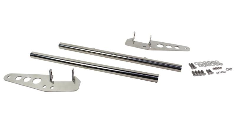 Kentrol — Kentrol 55-86 Jeep CJ Grill Guard - Polished Silver