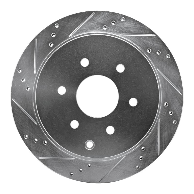 R1 Concepts — R1 10-24 Infiniti QX56 Rear Left Drilled & Slotted Silver Brake Rotor
R1 Brake Rotor Drill