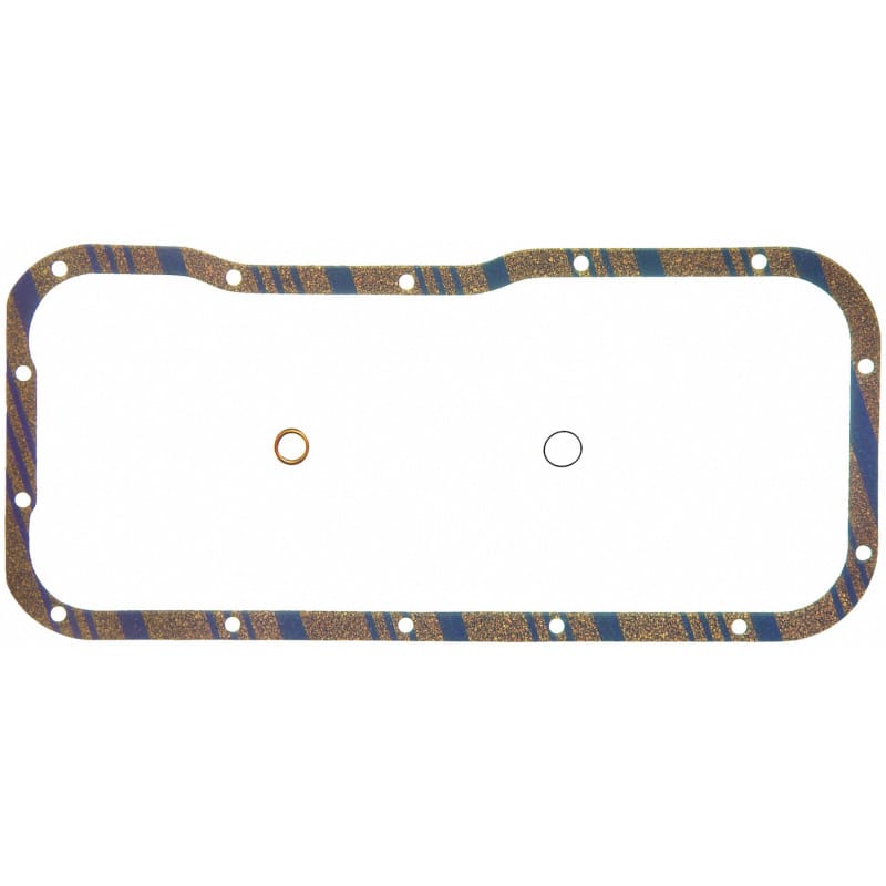 Fel-Pro — Fel-Pro Nissan Sentra OS 30619 C Engine Oil Pan Gasket Set Blue Stripe cork-rubber