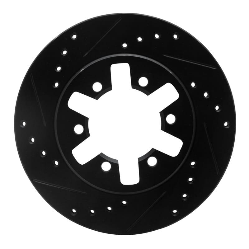 R1 Concepts — R1 85-97 Nissan 720 DATSUN Front Left Drilled & Slotted Black Brake Rotor
R1 Brake Rotor Drill
