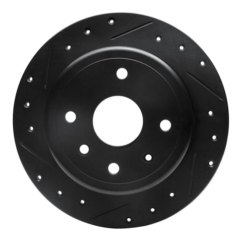 R1 Concepts — R1 04-10 Chevrolet Epica (USA/Canada) Rear Left Drilled & Slotted Black Brake Rotor
R1 Brake Rotor Drill