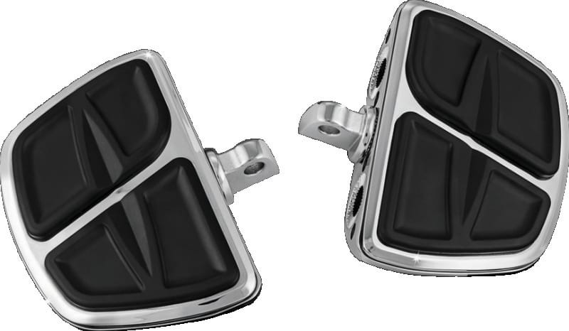 Kuryakyn — Kinetic Mini Floorboards With Universal Male Mount Chrome