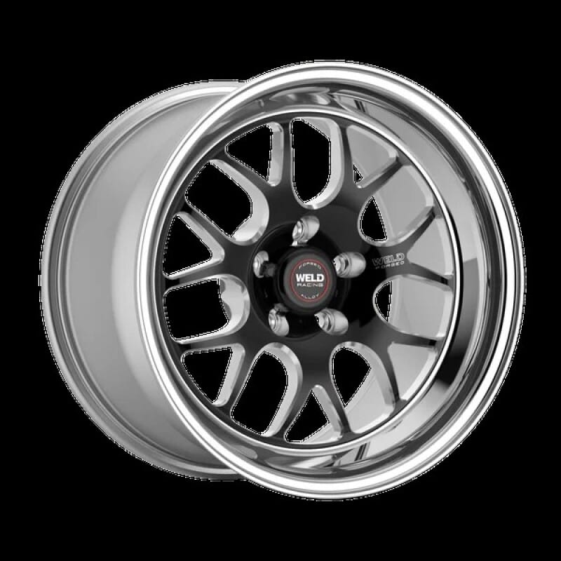 Weld — Weld S77 17x5 / 5x112 BP / 2.2in. BS Black Wheel (High Pad) - Non-Beadlock
