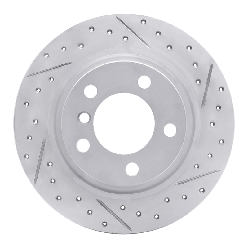 R1 Concepts — R1 13-16 Mini Cooper Paceman Rear Right Drilled & Slotted Geo-Carbon Rotor
