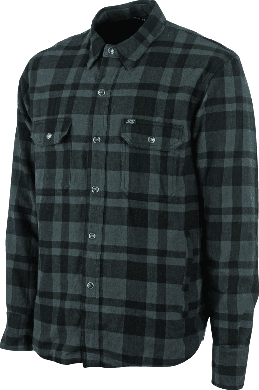 Speed and Strength — Speed and Strength Black 9 2.0 Moto Shirt Grey - 2XL