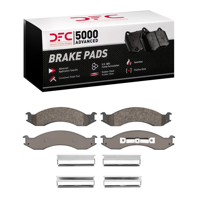 DFC — DFC 92-94 Ford E-250 Econoline Front 5000 Advanced Semi Metallic Brake Pads and Hardware Kit
DFC Brake Pad Set