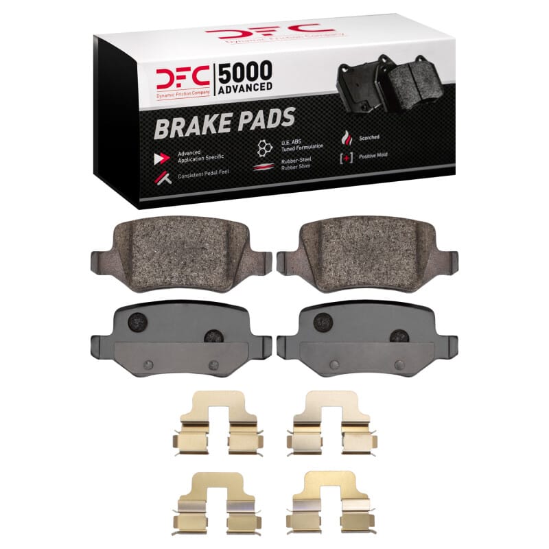 DFC — DFC 01-11 Mercedes-Benz A190 (Mexico) Rear 5000 Advanced Low Metallic Brake Pads and Hardware Kit
DFC Brake Pad Set