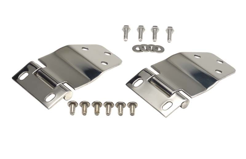 Kentrol — Kentrol 77-86 Jeep CJ7 Liftgate Hinge Pair - Polished Silver