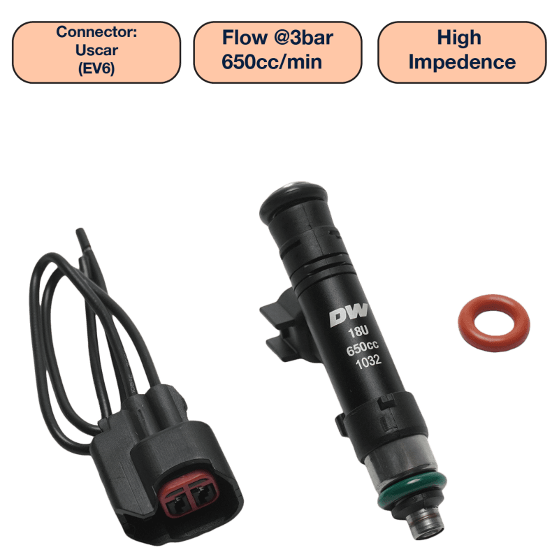 DeatschWerks — DeatschWerks Universal 650cc Single Fuel Injector / 60mm Length / 14mm O-Ring Seals
Fuel Injectors