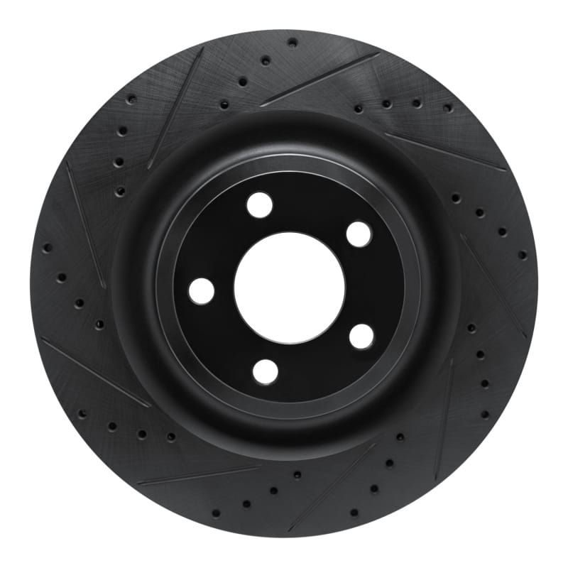 R1 Concepts — R1 20-25 Ford Explorer Rear Left Drilled & Slotted Black Brake Rotor
R1 Brake Rotor Drill