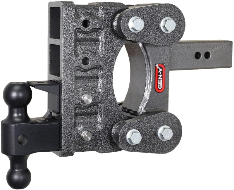 GEN-Y Hitch — Gen-Y The Boss Torsion-Flex 2.5in Shank 6in Drop 21K Hitch w/GH-061 Dual-Ball/GH-062 Pintle Lock
Drop Hitch