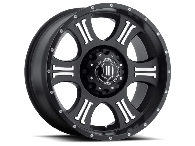 ICON — ICON Shield 20x9 8x180 12mm Offset 5.5in BS 125.2mm Bore Satin Black/Machined Wheel
SHIELD WHEEL