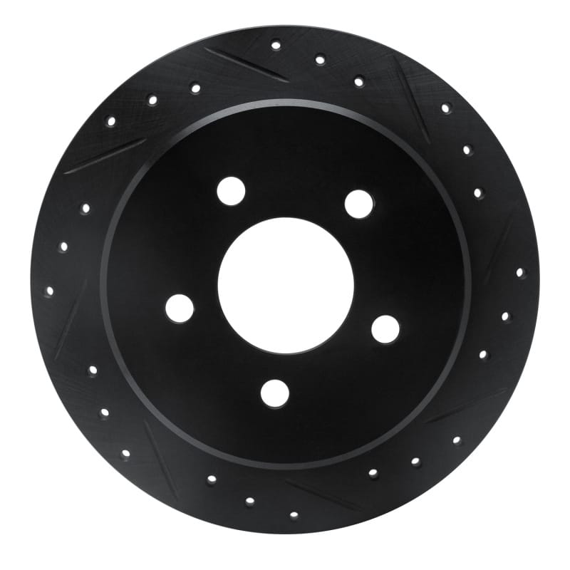 R1 Concepts — R1 95-02 Ford Explorer Rear Right Drilled & Slotted Black Brake Rotor
R1 Brake Rotor Drill
