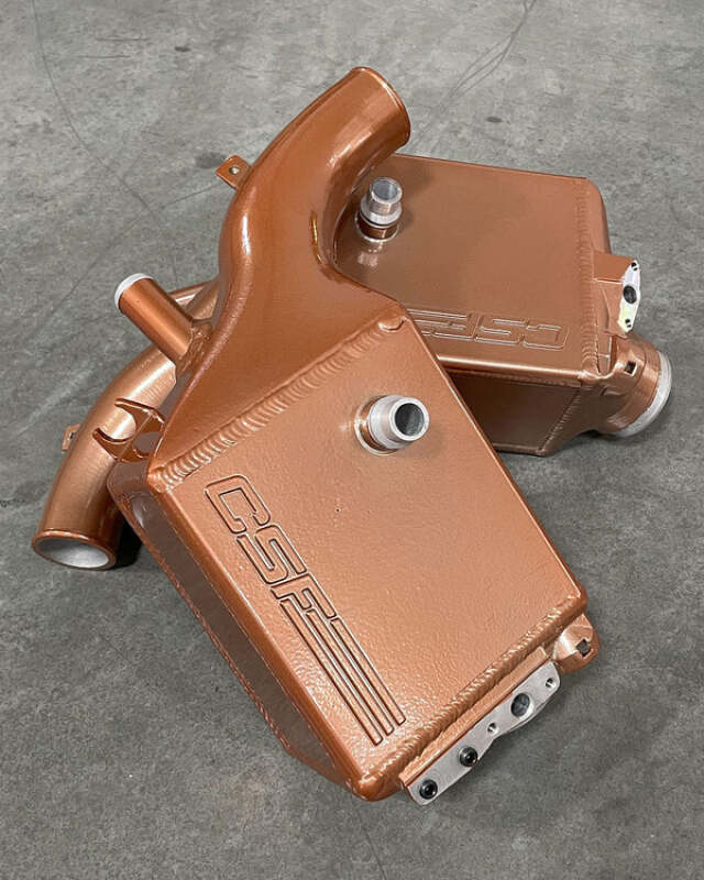 CSF — CSF 16-21 BMW M5 (F90) / 17-21 BMW M8 (F91/F92/F93) Twin Charge-Air-Cooler Set - Vintage Rose Gold