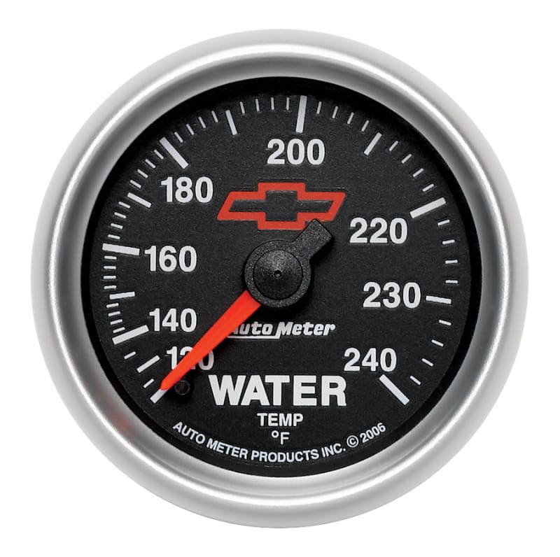 AutoMeter — Autometer Sport-Comp II 2-1/16in 120-240 Deg Mechanical Water Temp Gauge - Bowtie Black
2-1/16" WATER TEMP,
