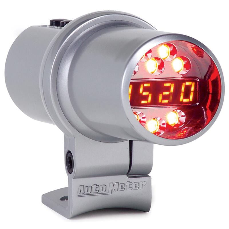 AutoMeter — SHIFT LIGHT, DIGITAL W/ MULTI-COLOR LED, SILVER, PEDESTAL MOUNT, DPSS LEVEL 2