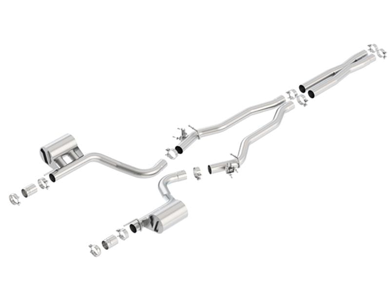 Borla — Borla 15-16 Dodge Charger Hellcat 6.2L V8 ATAK Catback Exhaust w/ Valves No Tips Factory Valance
Cat-Back System