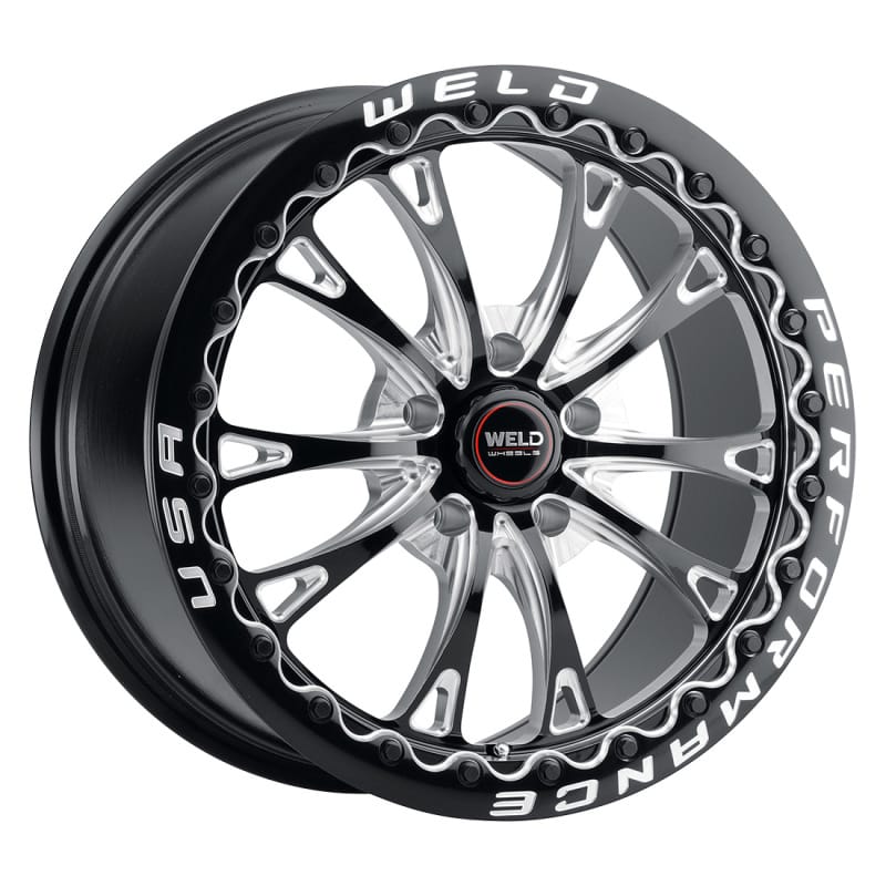 Weld — Weld Belmont Beadlock 18x10.5 / 5x120.65 BP / ET65 BS8.25 Gloss Black MIL DIA 78.1