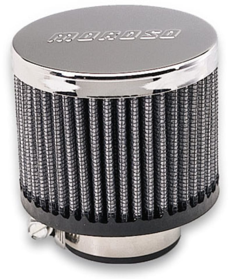 Moroso — Moroso Filtered Valve Cover Breather - Clamp-On - No Hood - 1.5in ID