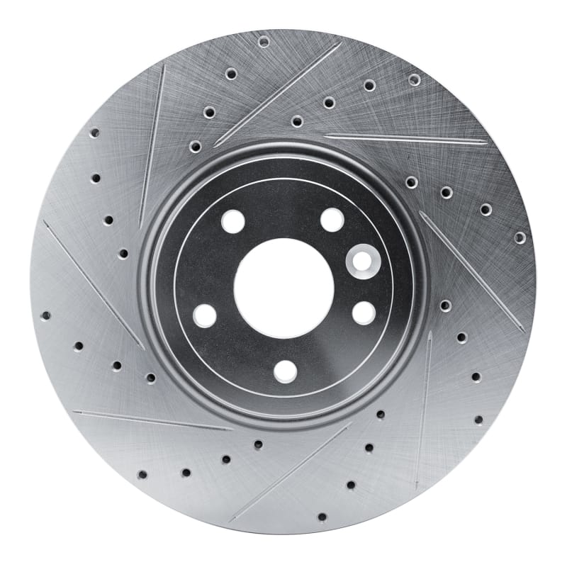 R1 Concepts — R1 16-24 Jaguar XF Front Left Drilled & Slotted Silver Brake Rotor
R1 Brake Rotor Drill