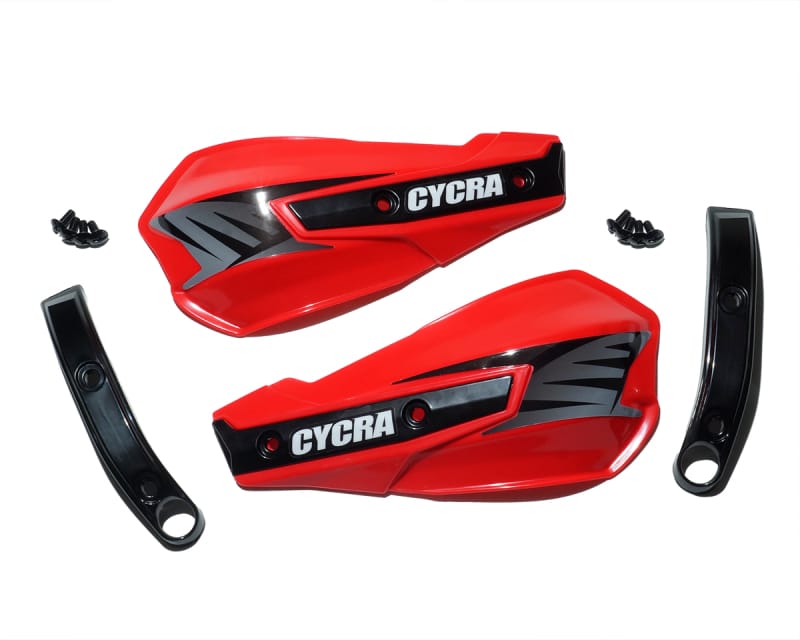 Cycra — Cycra Vortex Replacement Hand Shields w/Abrasion Guards - Red